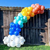 100Pcs Rainbow Party Balloon Garland & Arch Kit-100Pcs Latex Balloons,