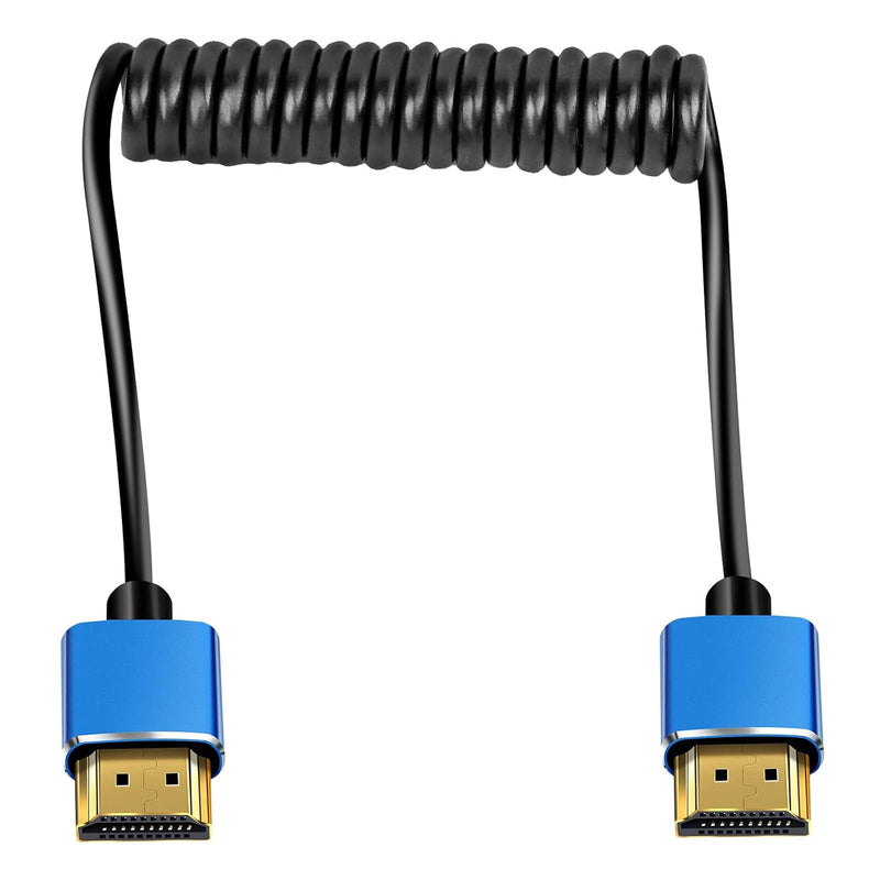 Retractable Coiled Hdmi Cable 4K Hdmi 2.1 Male To Male Extender Extreme Thin H