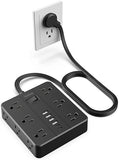 Power Strip 12 Outlets 6 USB Ports 2 USB C 5FT Extension Cord Desk Charging Station