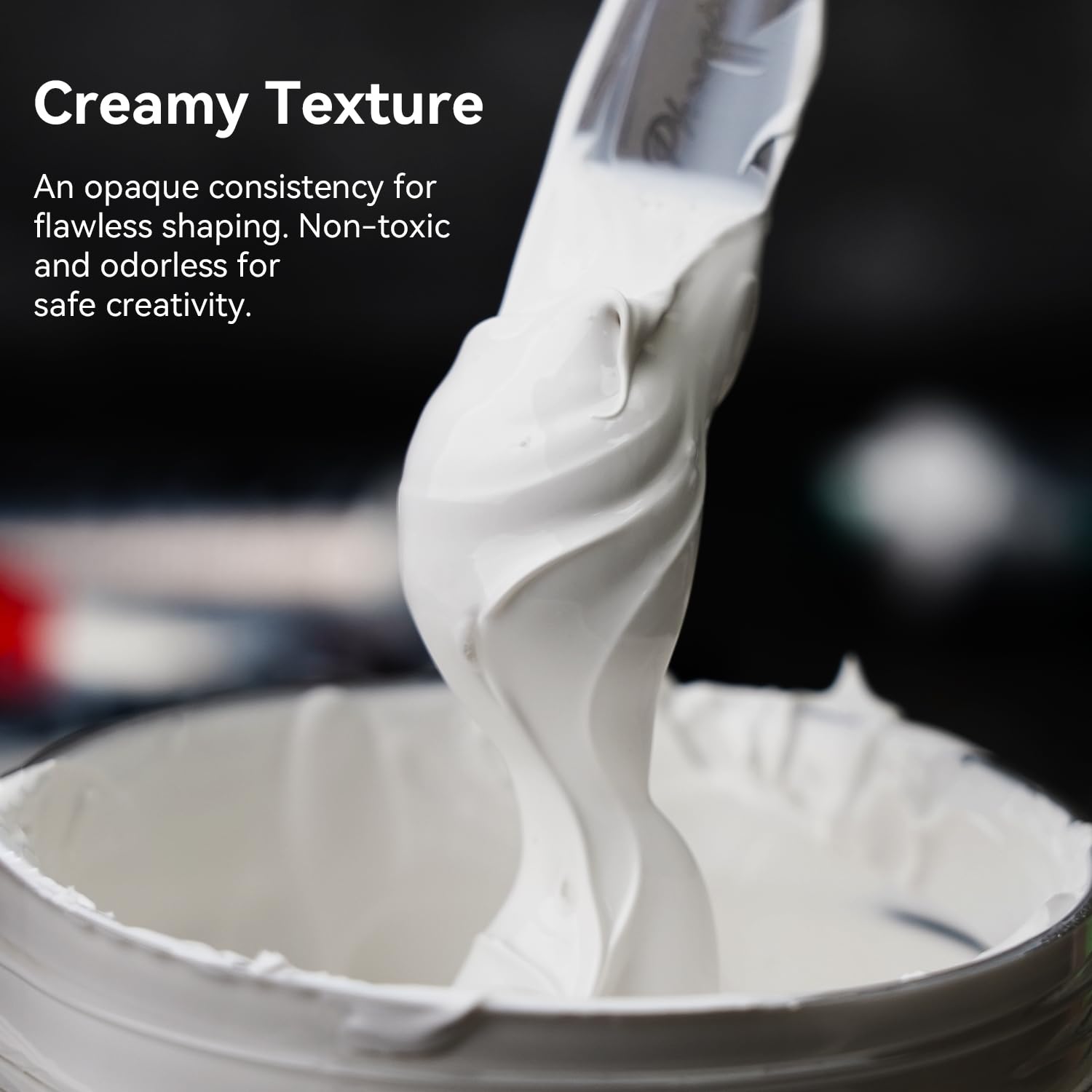 PHOENIX Modeling Paste for Textured Art - 8.45 Fl Oz /250ml, Professional Acrylic Medium, Texture Paste for Acrylic Paints - Paint Supplies for Canvas Painting