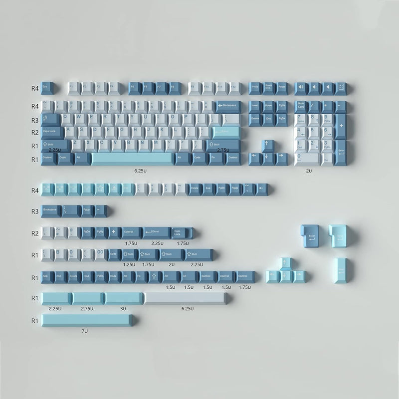 175 Keys Pbt Double Shot Keycaps Cherry Profile Shoko Keycaps With 7U Spacebar