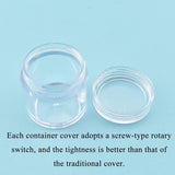 8Pcs 10Ml/0.35Oz Clear Acrylic Empty Paint Container Mini Paints Pot Slime Containers Paint Slime Cup Airtight Paints Storage Bead Craft Storage Container With Lids For Kid Classroom Art Craft
