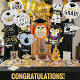 12 Pcs Graduation Party Balloons, Congrats Grad Aluminum Foil Balloons, 2025 Graduation Party Decorations,Graduations Foil Balloons For College High School 2025 Graduations Party Supplies