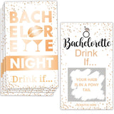 Bachelorette Party Drinking Games - Drink If Games Scratch Off Cards - Perfect For Girls Night Out Activity,Bridal Showers,Bridal Parties,Wedding Showers,Engagement And Birthday - 40 Sheets(White)