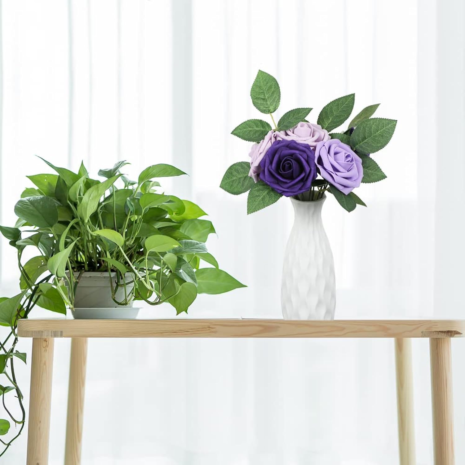100Pcs Bulk Fake Leaves Greenery Leaves Artificial Fake Rose Flower Leaves For Diy Wedding Bouquets Centerpieces Party Decorations