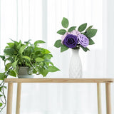 100Pcs Bulk Fake Leaves Greenery Leaves Artificial Fake Rose Flower Leaves For Diy Wedding Bouquets Centerpieces Party Decorations