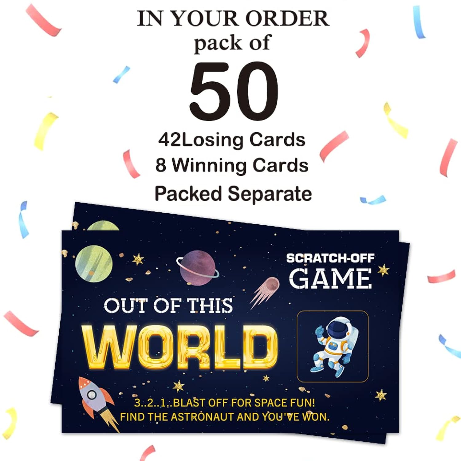 50 Pack Nautical Baby Shower Game Scratch Off Cards For Baby Shower, Baby Shower Activity And Idea (Find The Whale And You Win A Prize)