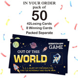 50 Pack Nautical Baby Shower Game Scratch Off Cards For Baby Shower, Baby Shower Activity And Idea (Find The Whale And You Win A Prize)