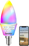 Matter E12 Smart LED Bulb RGBCW WiFi Candelabra Base Color Changing 1 Pack