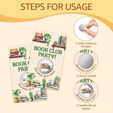50 Pack Book Club Party Scratch Off Cards, Read Books Theme Scratch Cards For Bookworm Game, Funny Reading Corner Raffle Tickets For Family Activity, Bachelor Party Games