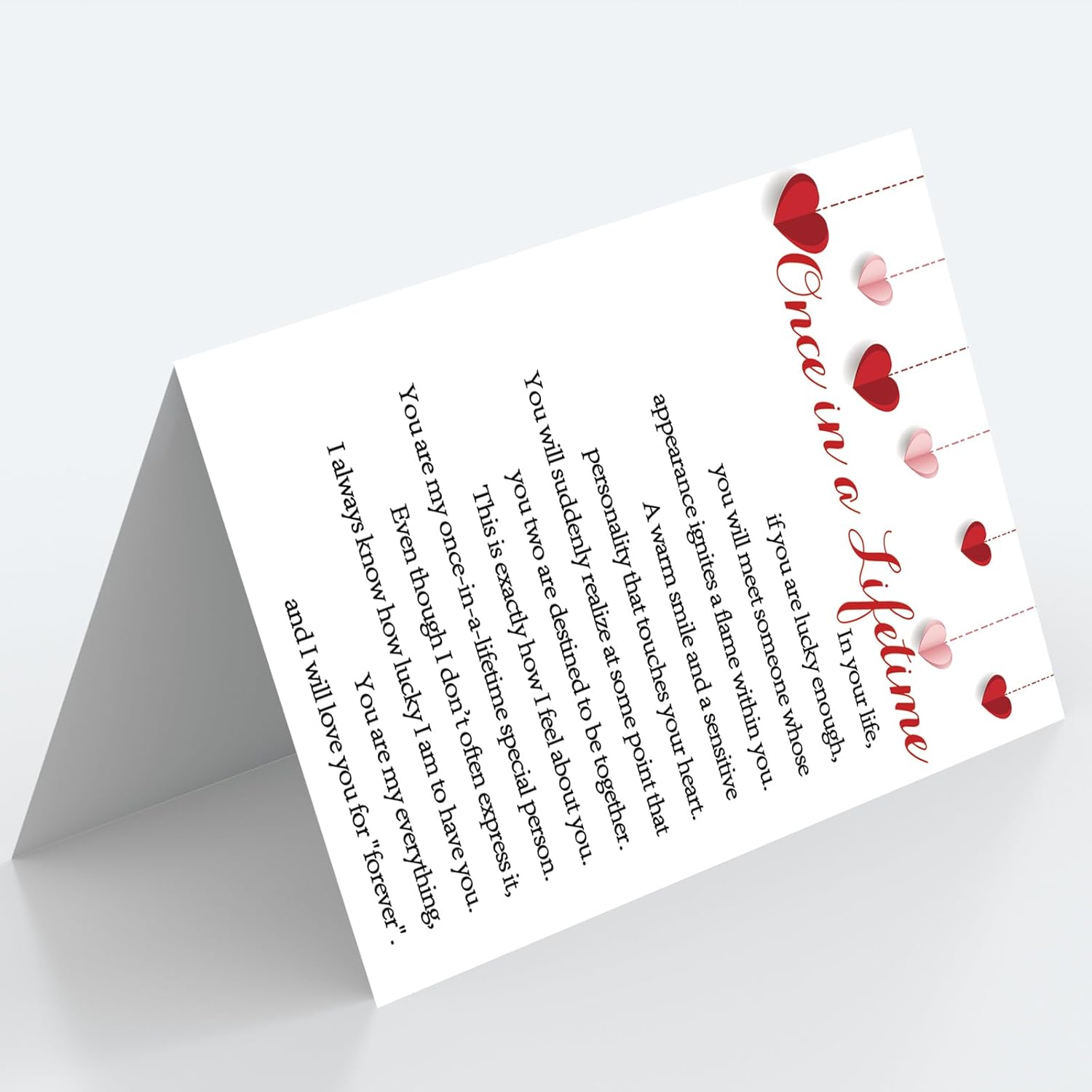 Romantic Valentine'S Day Card With Envelope, Happy Valentine'S Day Gifts For Husband, Wife, Girlfriend, Boyfriend