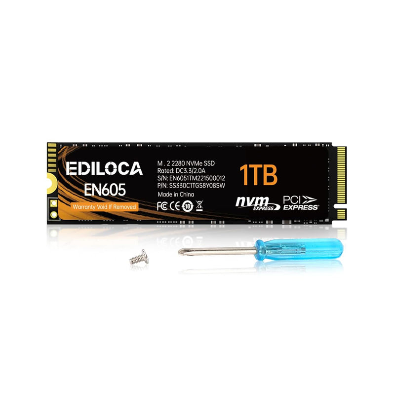 1Tb Nvme Ssd 3D Nand1.3 Pcie Gen3X4 M.2 2280 Internal Solid State Drive (Read/