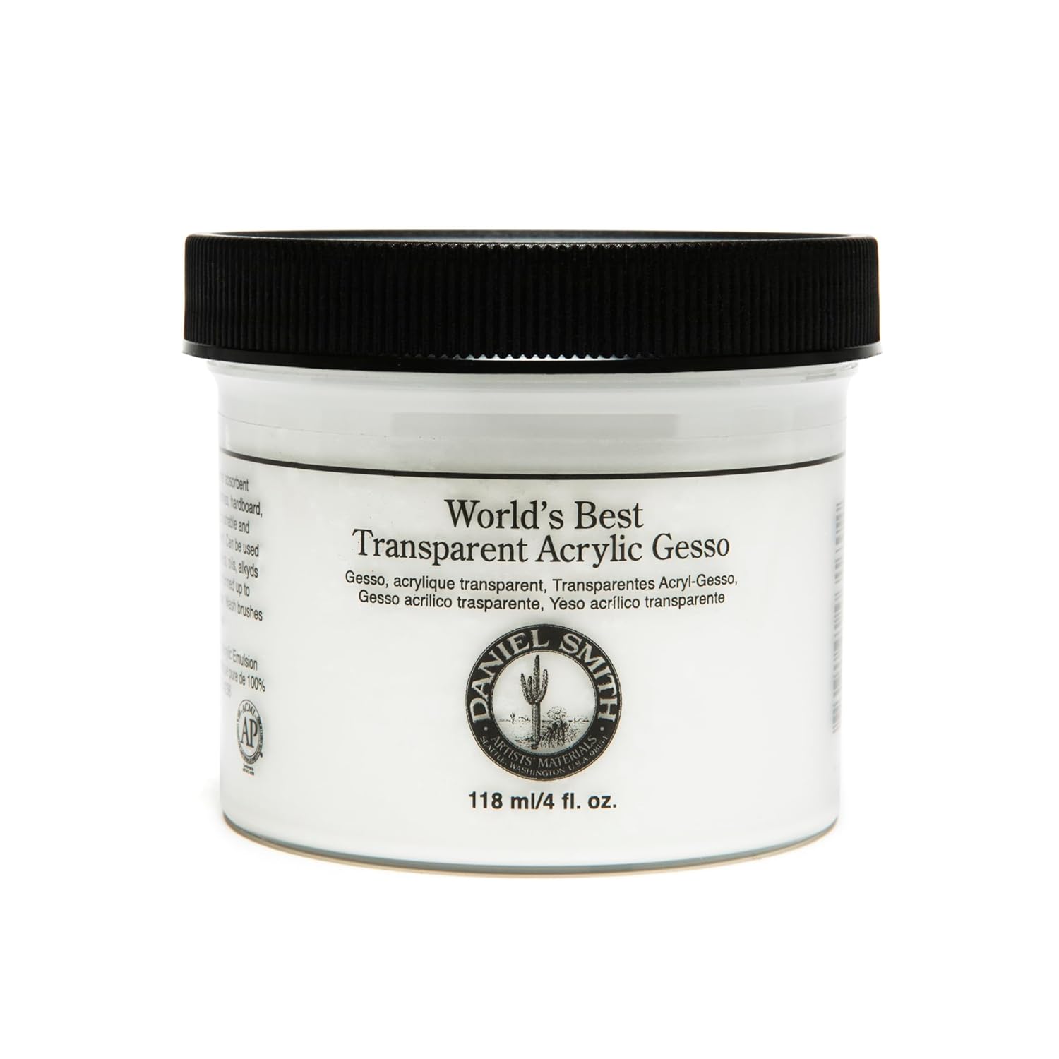 DANIEL SMITH Acrylic Gesso, 4oz Jar Transparent, 284060016
