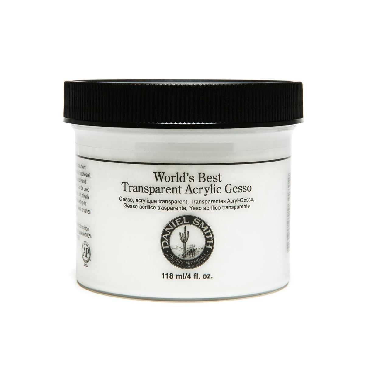 DANIEL SMITH Acrylic Gesso, 4oz Jar Transparent, 284060016