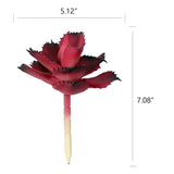 Artificial Succulent Plant 5.15 Inch Faux Succulents Agave Potatorum Flower Arrangement Craft Wall Diy Materials,Pack Of 2 (Rose)