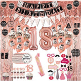 13Th Birthday Decorations For Girls - (76Pack) Rose Gold Party Banner,