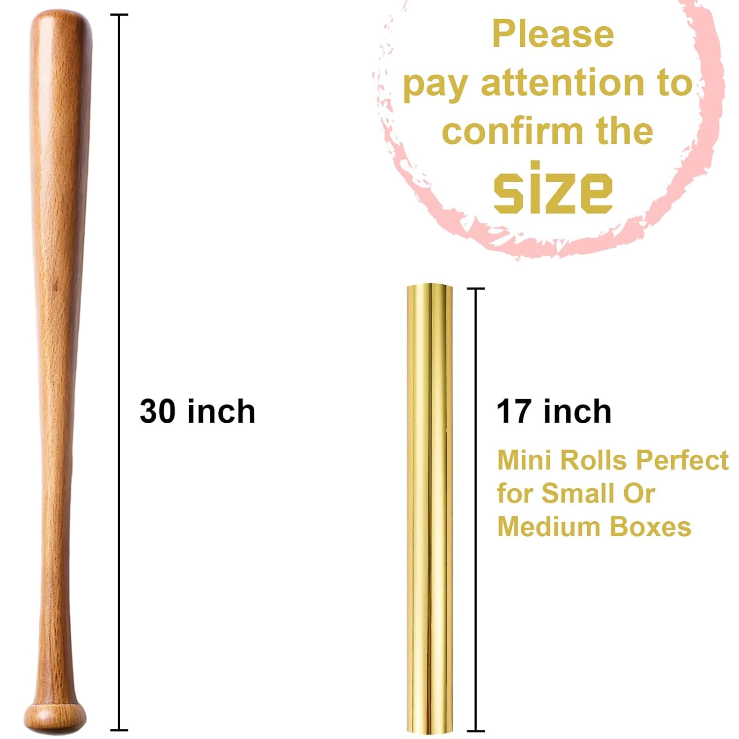 Reversible Golden Metallic Wrapping Paper, Gold & Stripe Gift Wrapping Paper, Shiny Glossy Foil Paper Solid Color Gift Wrap For Birthday, Christmas, Wedding,Valentine'S Day(17 Inch X 33 Feet)