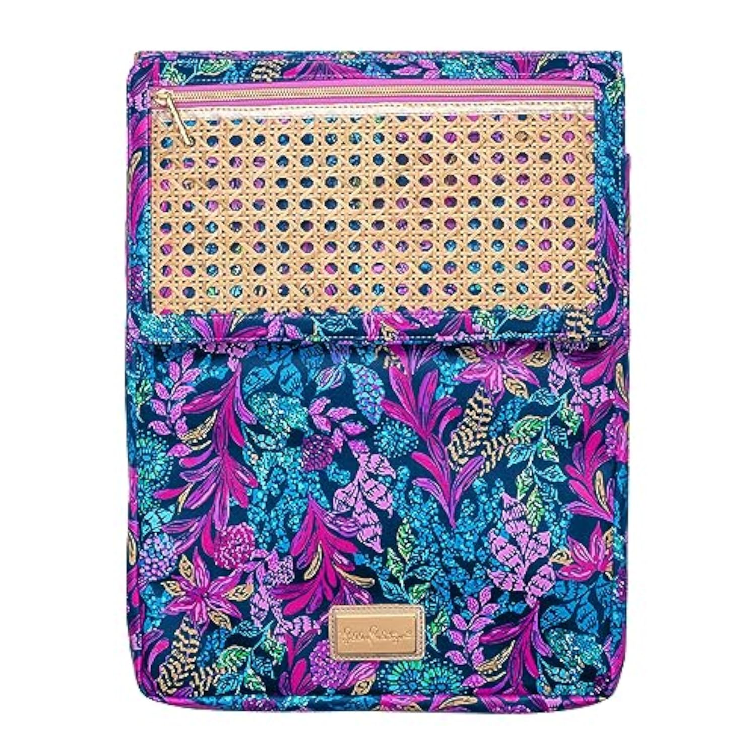Lilly Pulitzer 14 Inch Laptop Case, Leatherette Computer Case with Pocket for Accessories, Padded Laptop Sleeve for 14" Computers and Tablets, Calypso Coast