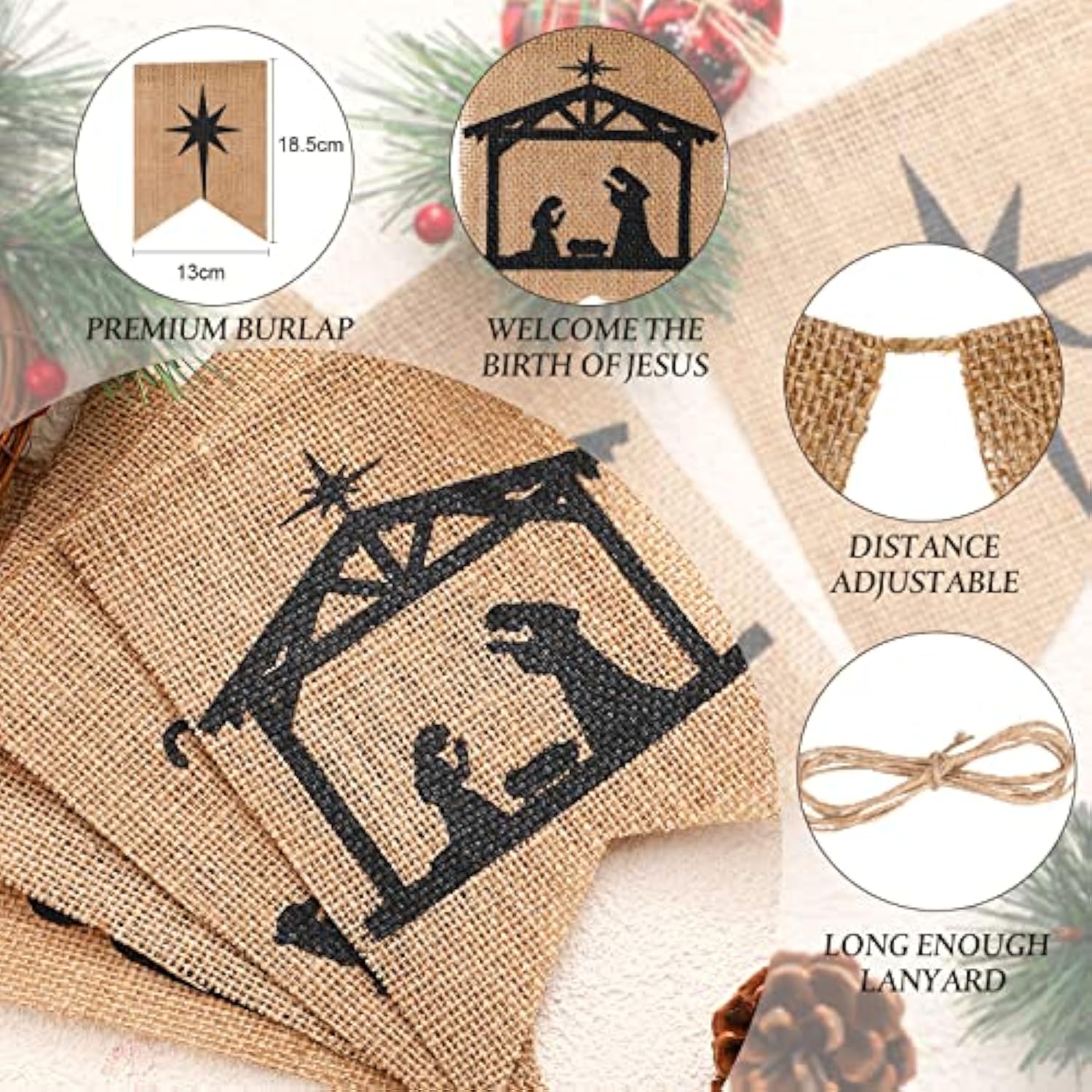 Nativity Scenes Banner Christmas Banner Holy Family Religious Nativity Scene For Christmas Indoor Outdoor Decorations