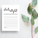 50 Date Night Ideas Cards-Advice And Wishes Cards -Date Night Ideas Great Gifts For Bridal Shower, Wedding, Bride And Groom, Bachelorette Party,4 X 6 Inches.
