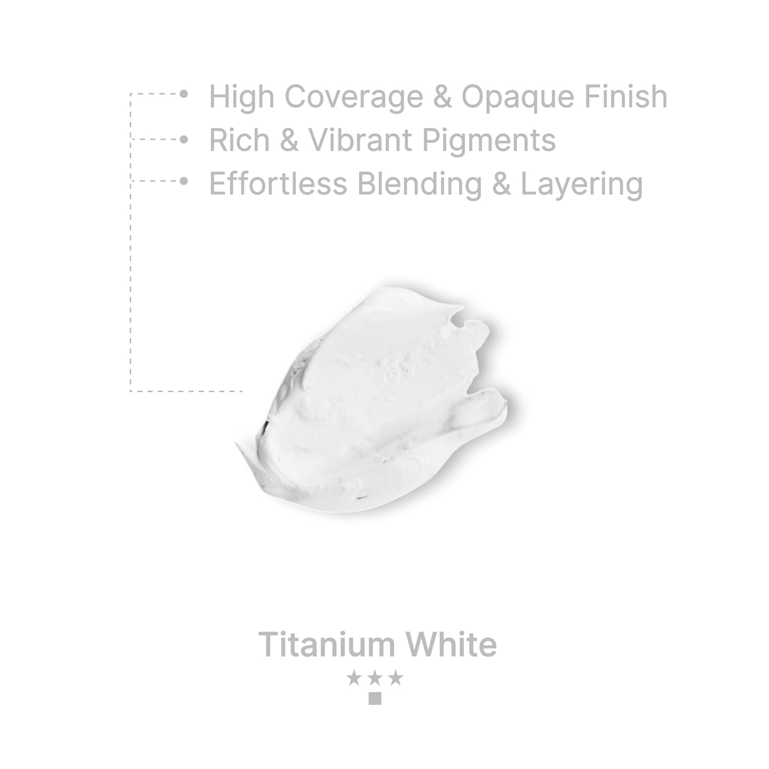 Gouache Titanium White Refills (50Ml/1.7Oz)|Intense Pigments, Easy Color Refill (2 Pcs.)