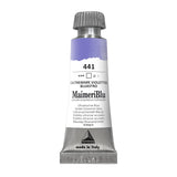MaimeriBlu 12ml Single-Pigment Watercolor Paint - Ultramarine Blue PV15 Professional Watercolor Paint - Lightfast and Transparent Watercolor Paint Tube for Artists