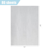 86 Sheets Tissue Paper, 14 X 20 Inch Silver Gift Wrapping Paper Bulk For Christmas Birthday Diy Crafts Project Wedding Holidays