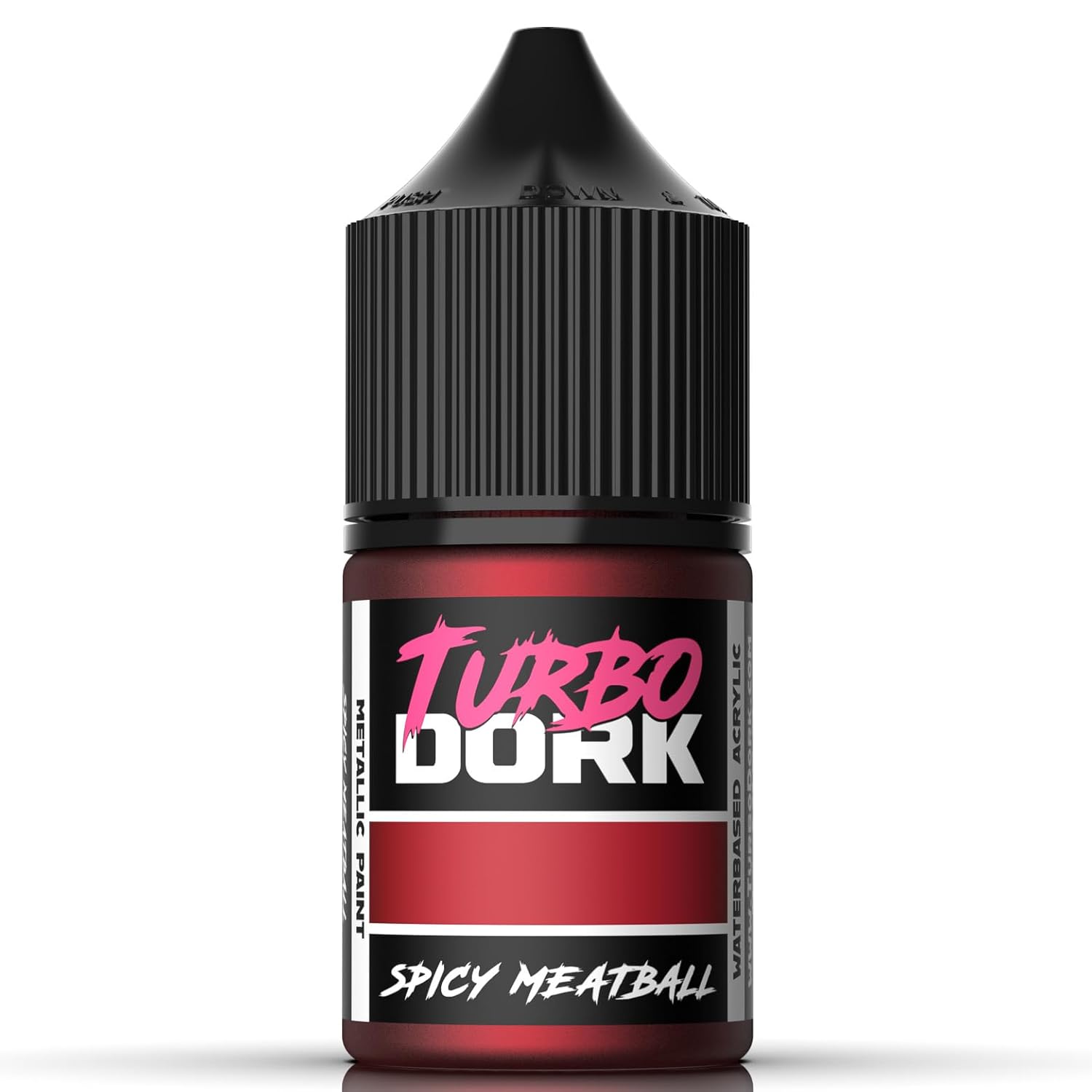 Spicy Meatball Metallic Acrylic Paint 22Ml Bottle - Water-Based Non-Toxic Metallic Finish Paint