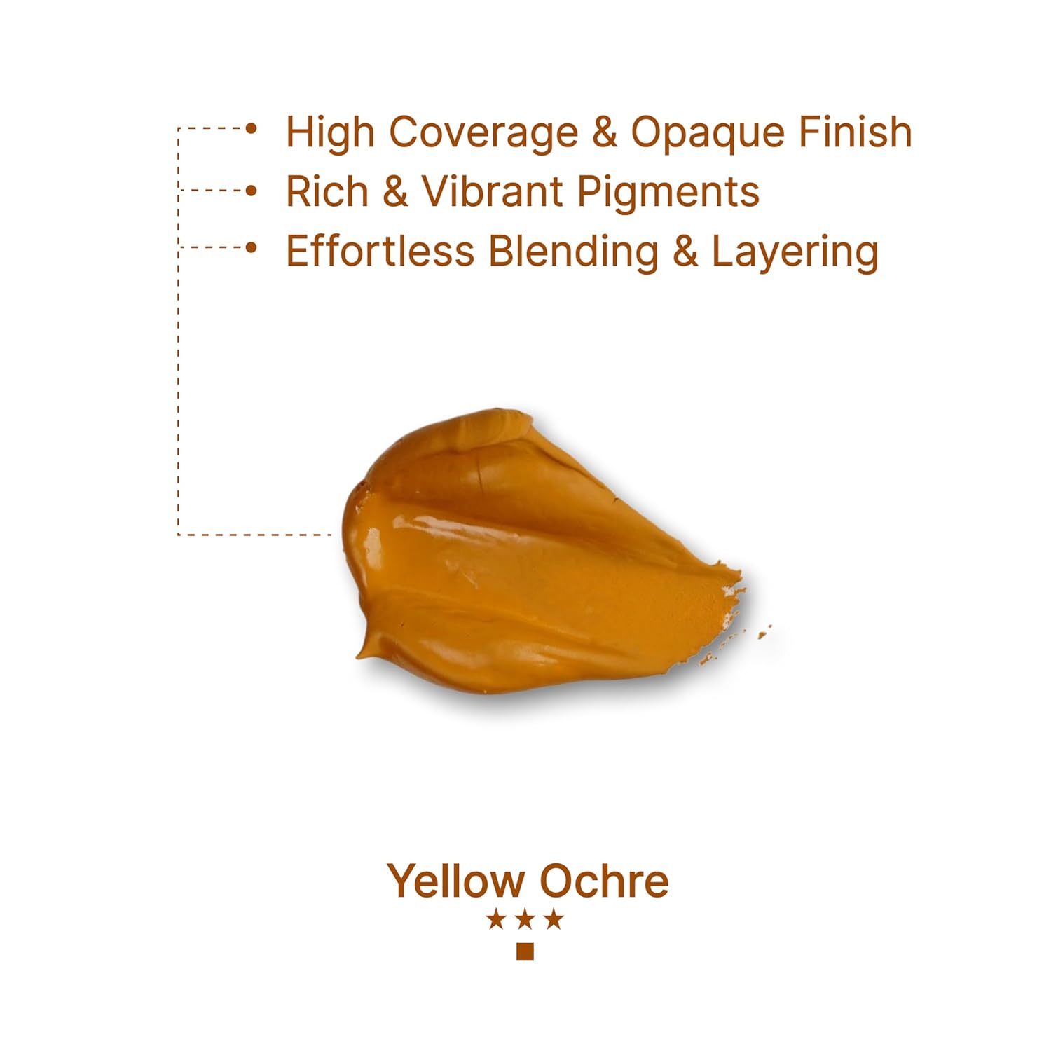 Gouache Yellow Ochre Refills (50Ml/1.7Oz)|Intense Pigments, Easy Color Refill (2 Pcs.)