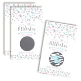 It’S A Boy Twinkle Twinkle Little Star Theme Gender Reveal 20 Scratch Off Cards 2"X3.5" Double-Sided Baby Shower Game Cards, Blue Star Reveal Activity For Guests, Made In Usa
