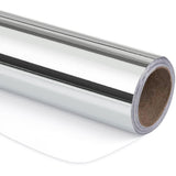 Silver Metallic Wrapping Paper - Solid Color Paper Perfect For Wedding, Birthday, Christmas, Baby Shower - 17 Inches X 32.8 Feet