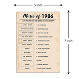40Th Birthday Party Games, Music Of 1986 Games, Birthday Party Supplies For Adults, Fun 1986S Party Game?Pack Of 30 Cards