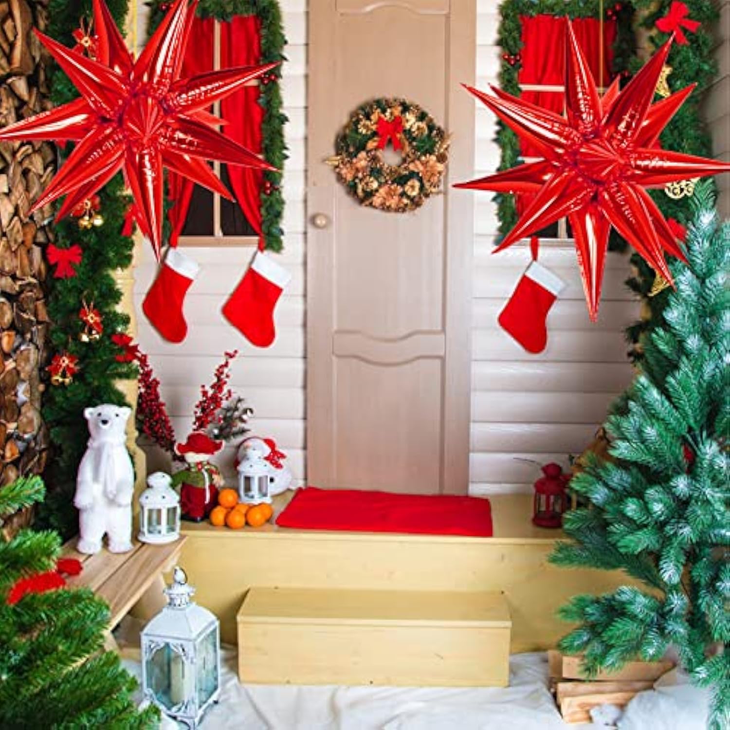 Starburst Balloons, 60 Pcs Star Balloons 12 Spike Foil Explosion Party