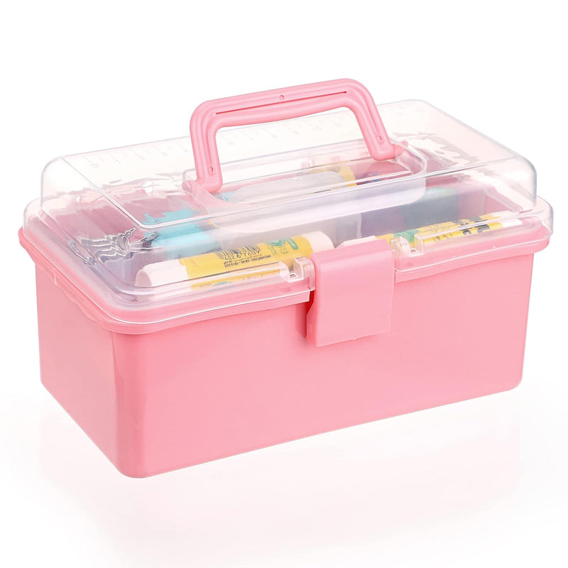 Small Plastic Storage Box With Lid & Lock Art Supply Storage Organizer