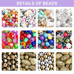 Jewelry Making Kit, 1960 Pcs, Supplies Includes Beads, Instructions, Findings, Wire For Bracelet, Necklace, Earrings Making Kit For Adults By