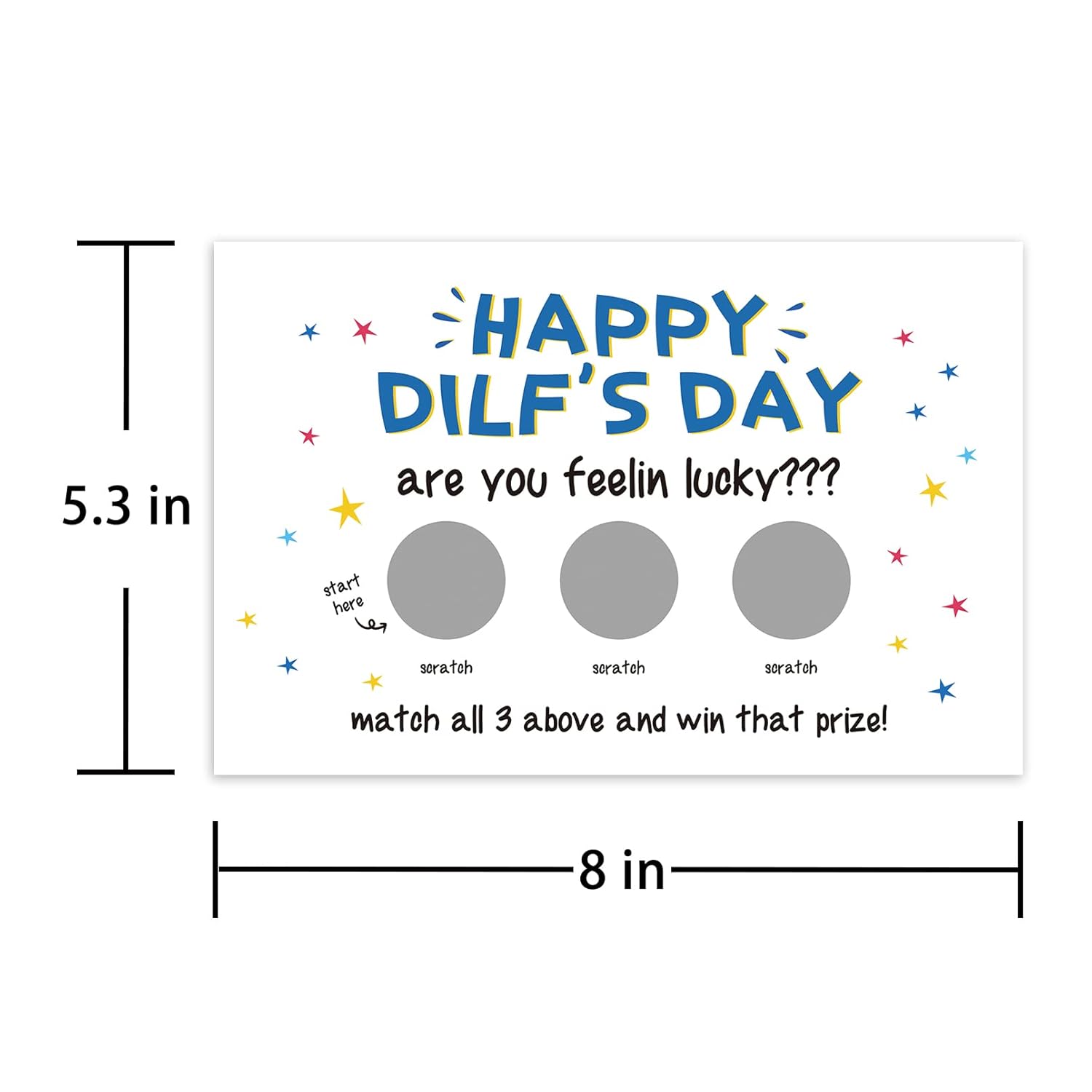 Rude Scratch Off Father'S Day Card For Husband, Funny Dilf Card For Him, Naughty Valentine'S Day Card