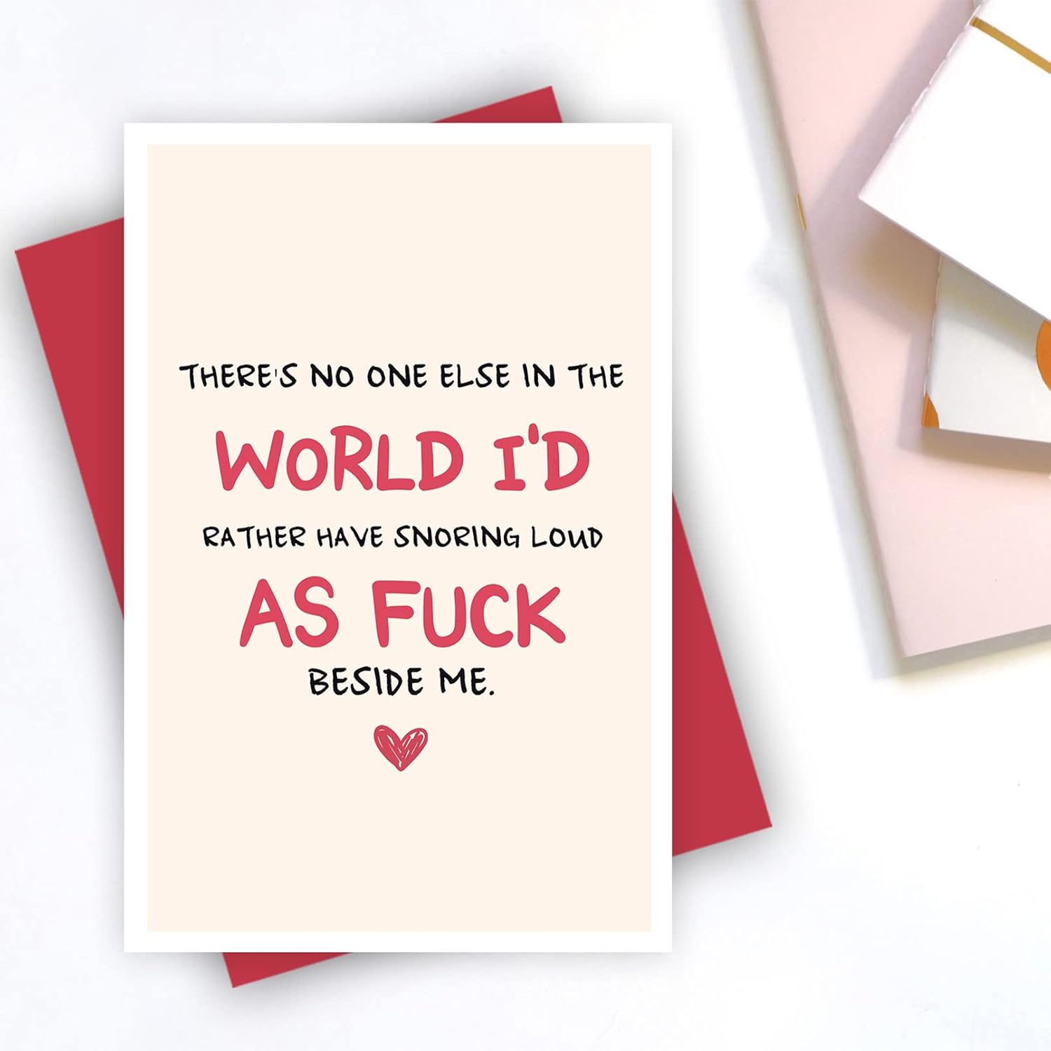 Funny Valentine'S Day Card For Husband Boyfriend, Lovely Anniversary Card, Sweet Snoring Loud Card For Him