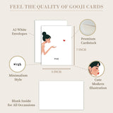 Romantic Kiss Greeting Card For Husband, Boyfriend, Or Wedding – I Love You, Thinking Of You, Valentine, Bridal Shower & Birthday Card For Husband – Miss You, Thank You, Anniversary, 4.25 X 5.5