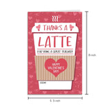 Sweet Teacher Valentines Day Card, Coffee Thank You Card For Teacher, Teachers Valentines Day Cards From Students, Appreciation Gifts For Teachers, Thanks A Latte Valentine Cards