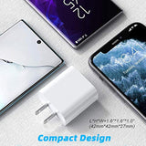 Usb C Fast Wall Charger For Google Pixel 9 Pro Xl 9 8A 8 Pro 7A 7 7 Pro 6 6 Pro 6A 5 4 4A 4Xl 3A 3Xl 2 Xl, 20W 3A Pd Power Adapter And 6.6Ft Type C Cable For Iphone 16/15, Samsung Galaxy Phone