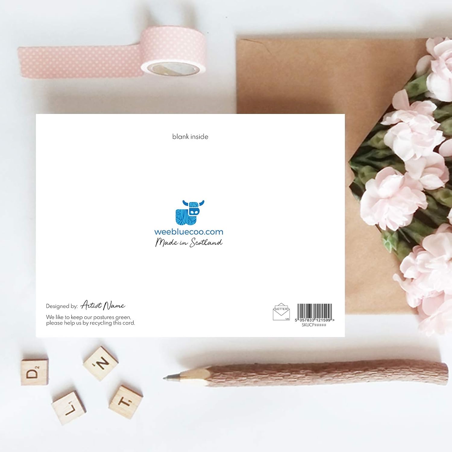 Flowers Dreamy Poppies Greeting Card With Envelope Inside Premium Quality