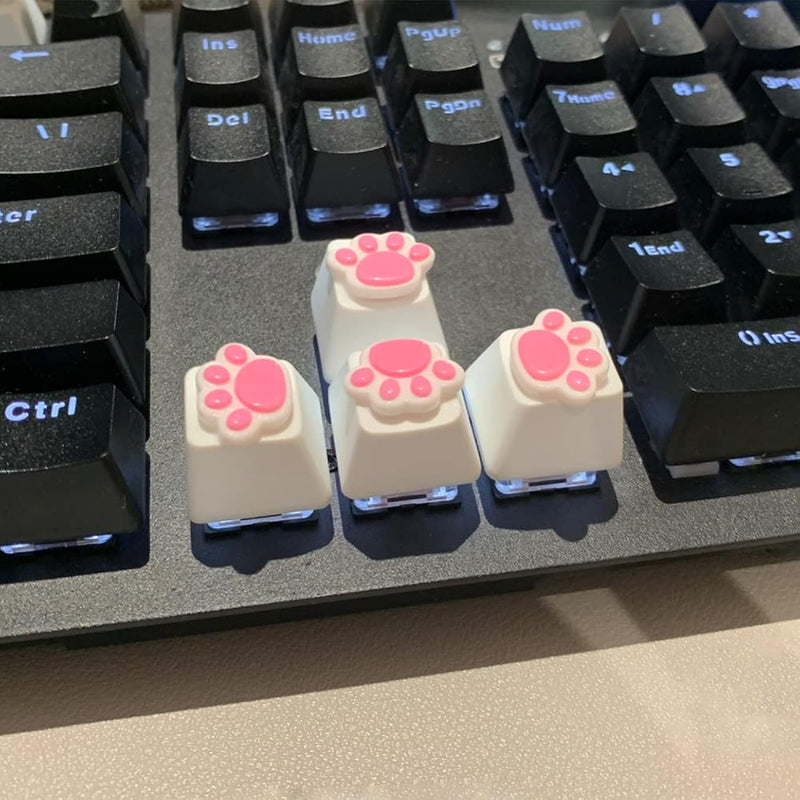 4 Pack Custom Oem R4 Keycaps Pbt Mechanical Keyboard Keycaps Cute Cat Paw Key