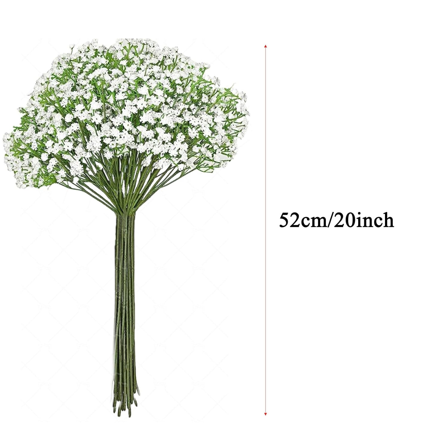 30 Pcs Fake Flowers Babys Breath Artificial Flowers Realistic White Babies Breath Gypsophila Flowers Artificial Bulk Faux Gypsophila Breath Flowers For Bouquet Garland Floral Arrangement Wedding Party