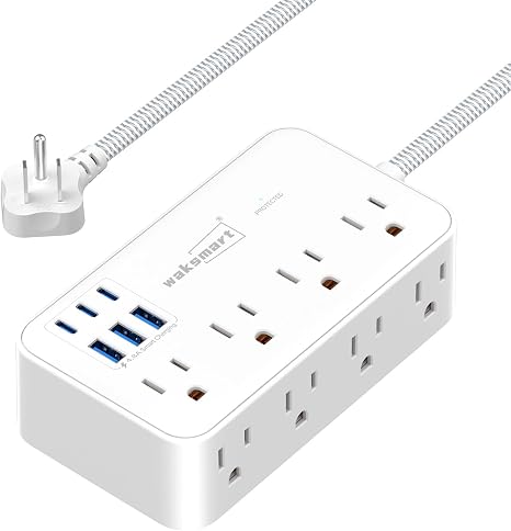 Heavy Duty 8 Outlet Surge Protector Power Strip 6 Foot Cord