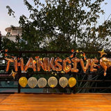21 Pcs Happy Thanksgiving Fall Balloons Pumpkin Maple Leaf Acorn Party Decor