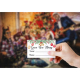 Christmas Party Games - How Many Candies Are In The Jar, 1 Standing Sign + 50 Cards, Christmas Party Ideas, How Many Kisses Game, Christmas Party Games For Kids / Cm001