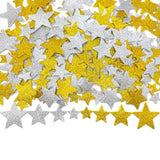 120 Pcs Star Shaped Glitter Foam Stickers, Self Adhesive Silver And Gold Star Stickers For Scrapbooks, Crafts And Cards Diy Gifts Christmas New Year Birthday Party Supplies