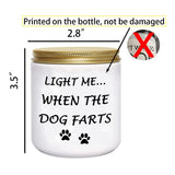 Funny Gifts For Women Unique Dog Mom Dog Lovers Christmas Birthday Gifts For Her Sister Best Friend Girlfriend Wife Stocking Stuffers Light Me When Farts Lavender Scented Soy Candles