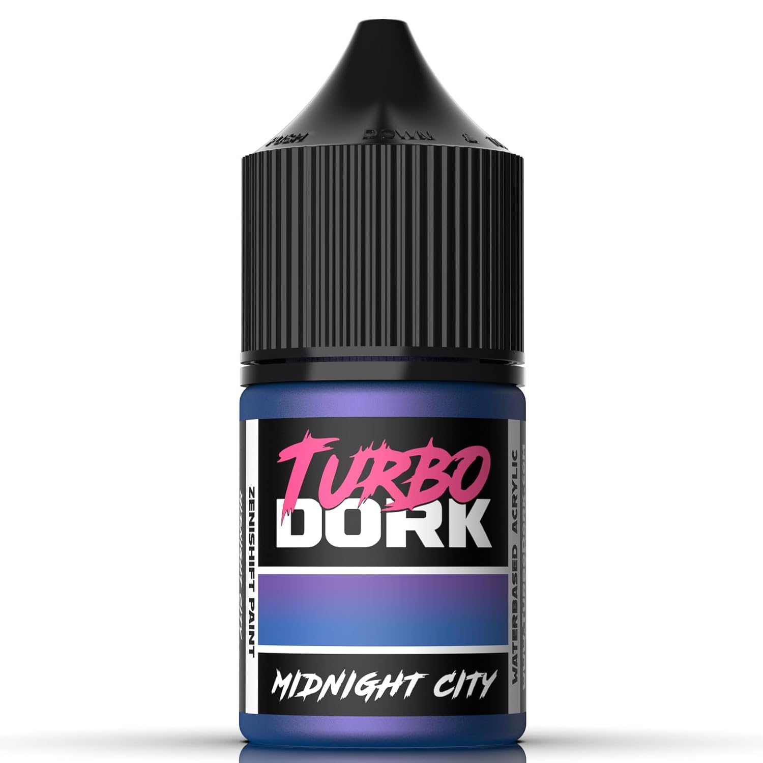 Midnight City Zenishift Acrylic Paint 22Ml Bottle - Water-Based Non-Toxic Metallic Color Shifting Paint