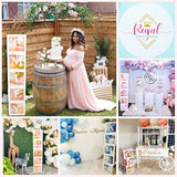 96 Pc Bridal Shower Decorations Balloon Boxes White- Transparent Block With Bride To Be + Groom + A - Z Letters And 40 Balloons- Engagement Bachelorette Parties Weddings Centerpieces Photo Booth Props